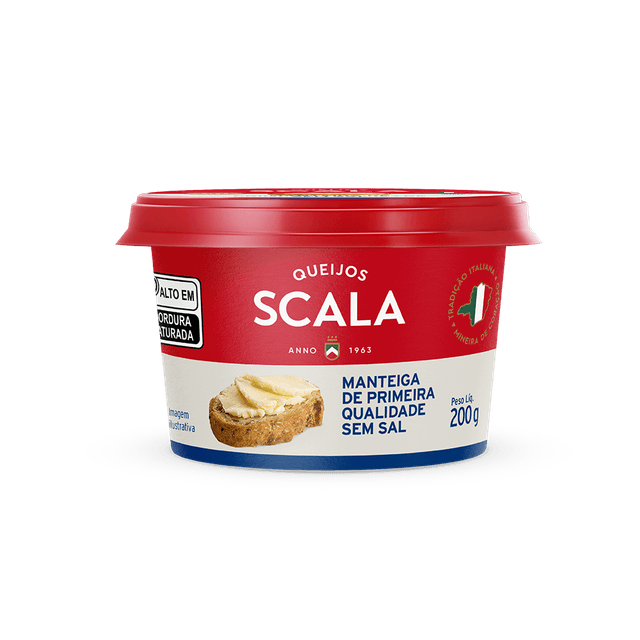MANTEIGA SEM SAL POTE 200G SCALA